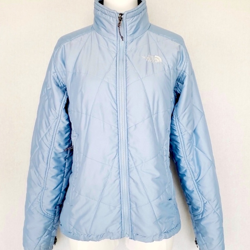 The North Face Women's Light Blue Quilted Jacket - Picture 1 of 7